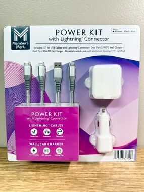 Member’s Mark Power Kit with Lightning Connector Made for Apple Devices